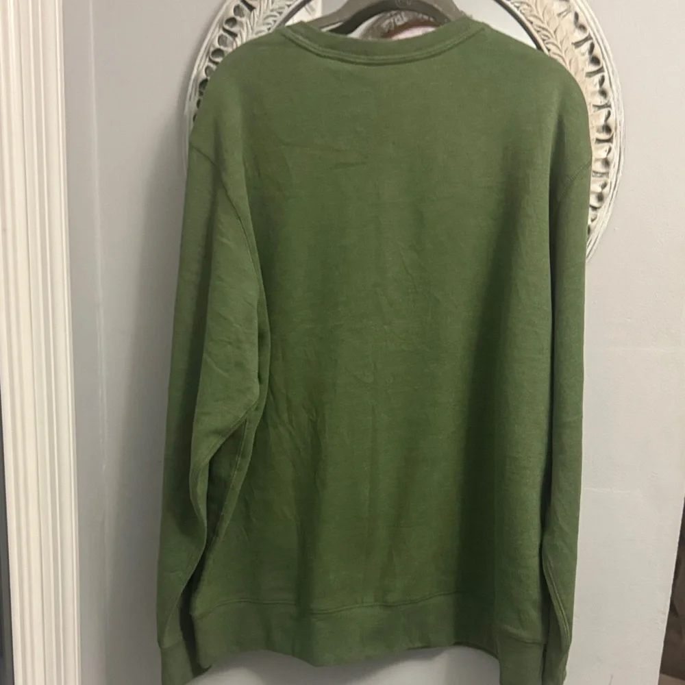Eddie Bauer Olive Green Crewneck Sweater size large - Picture 5 of 7